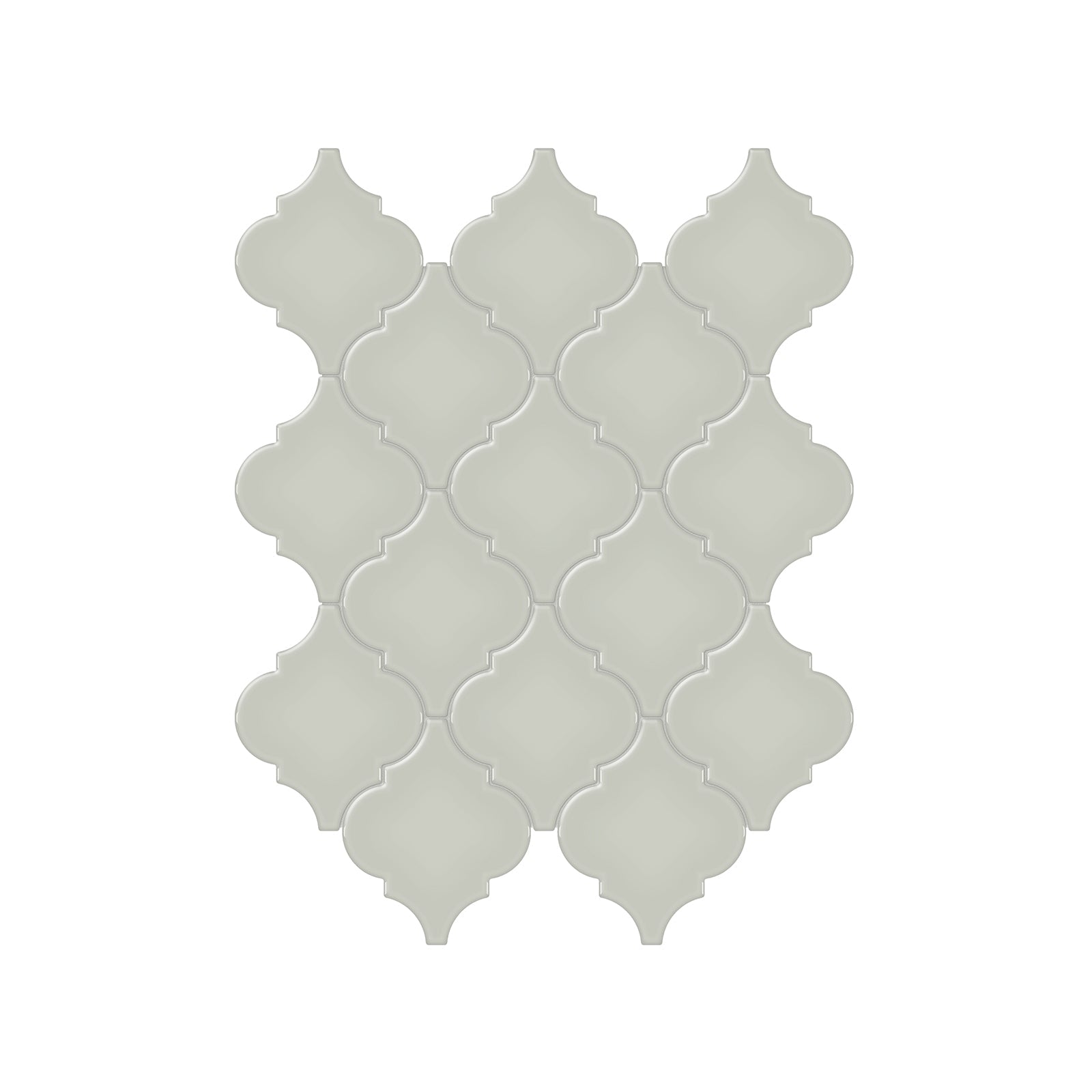 Arabesque Soho Soft Sage Glossy Glazed Porcelain Mosaic