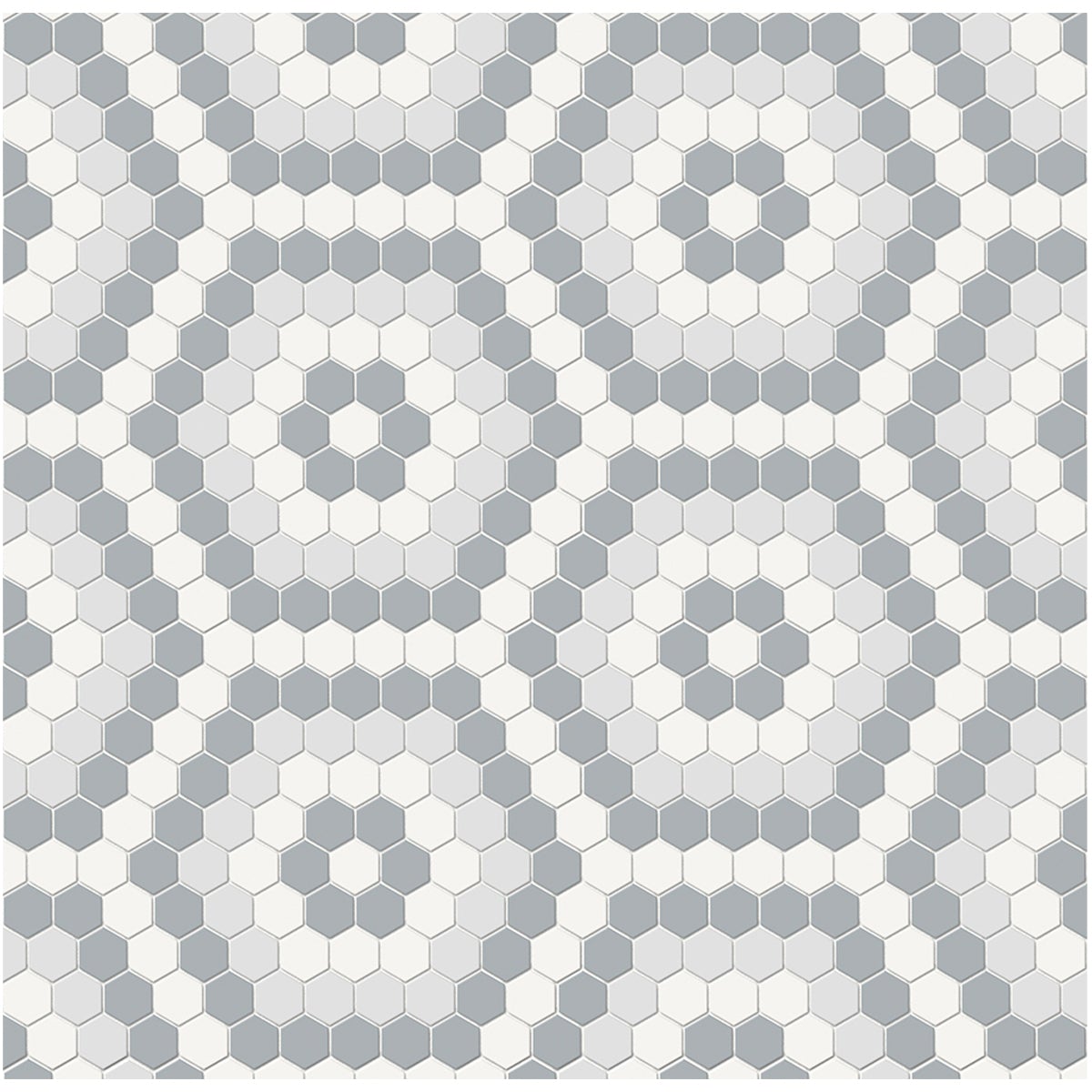Soho Afternoon Blend Hexagon Pattern Matte Glazed Porcelain Mosaic