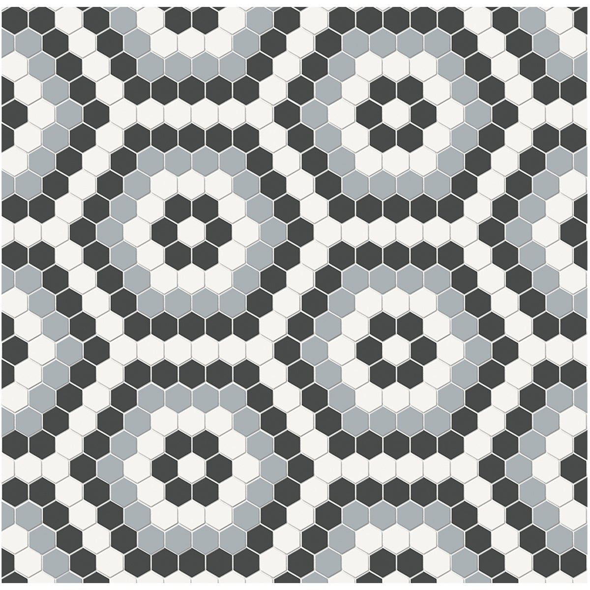 Hexagon Soho Dawn Blend Matte Glazed Porcelain Mosaic