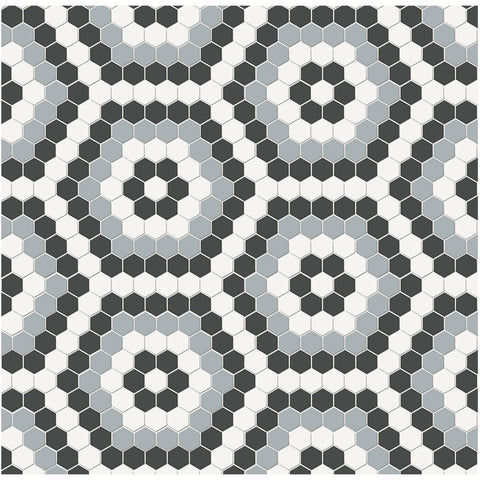 Hexagon Soho Dawn Blend Matte Glazed Porcelain Mosaic