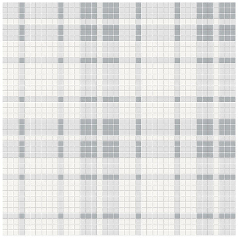 Plaid Soho Afternoon Blend Matte Glazed Porcelain Mosaic