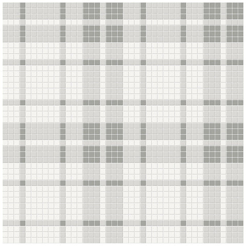 Plaid Soho Evening Blend Matte Glazed Porcelain Mosaic