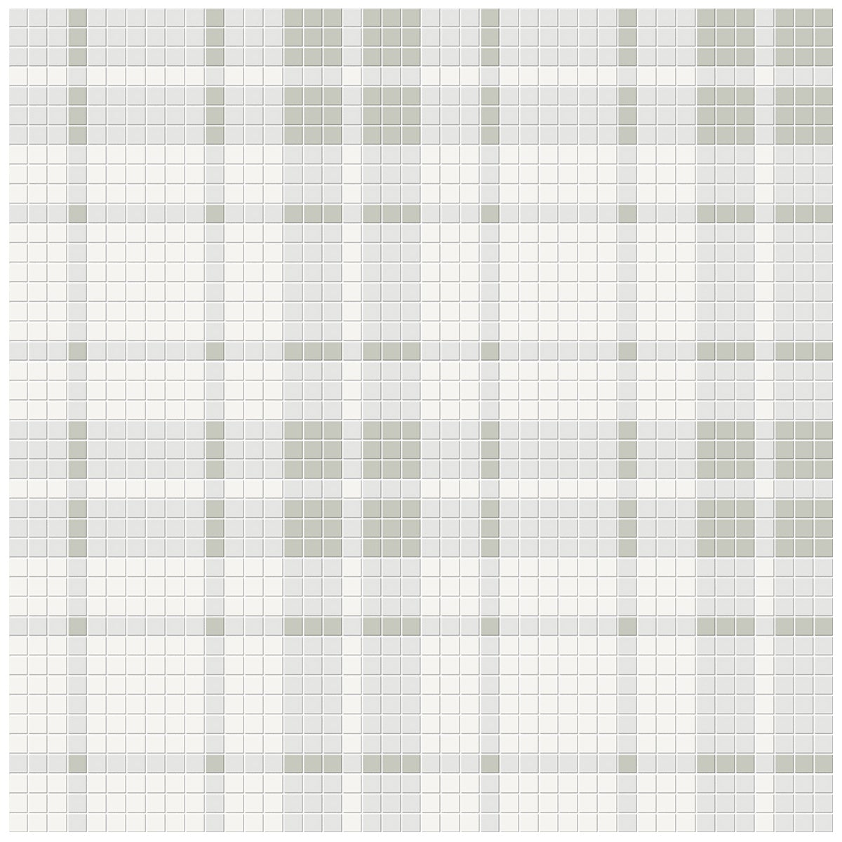 Plaid Soho Morning Blend Matte Glazed Porcelain Mosaic