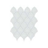 Scallop Soho Gallery Grey Glossy Glazed Porcelain Mosaic