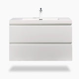 Artland Floating / Wall Mounted Bathroom Vanity With Acrylic Sink