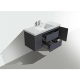 Artland Floating / Wall Mounted Bathroom Vanity With Acrylic Sink