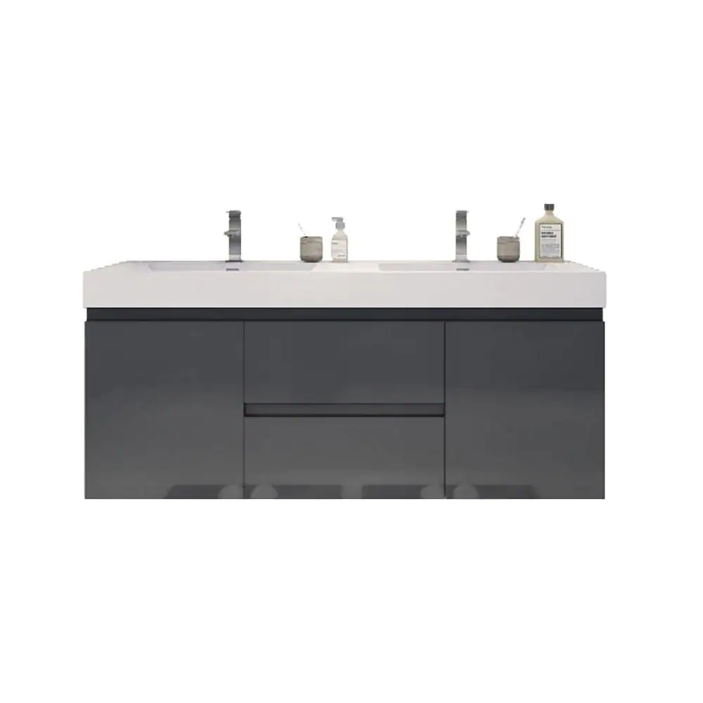 Artland Floating / Wall Mounted Bathroom Vanity With Acrylic Sink