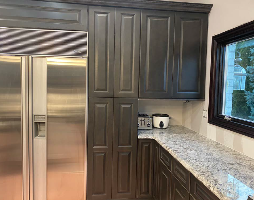 Kitchen Base Cabinets - 21W x 34-1/2H x 24D - Aspen Charcoal Grey