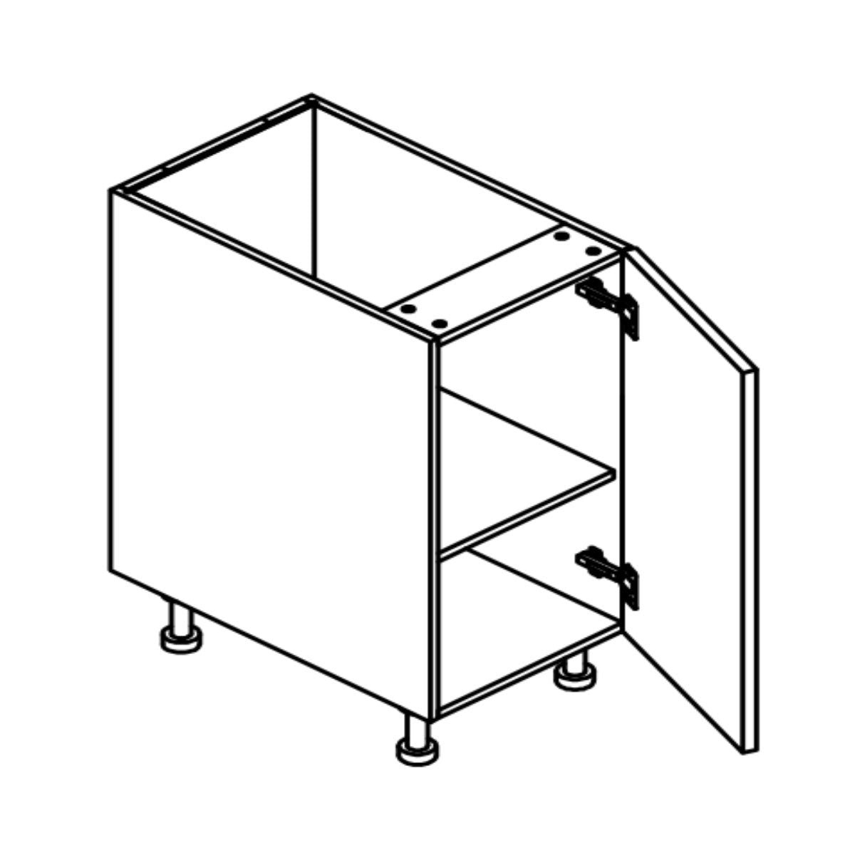 RTA - Ebony UV - Lazy Susan Base Cabinets | 33"W x 30"H x 23.8"D