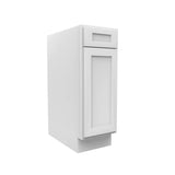 Kitchen Base Cabinets - 12W x 34-1/2H x 24D - Aria White Shaker - RTA