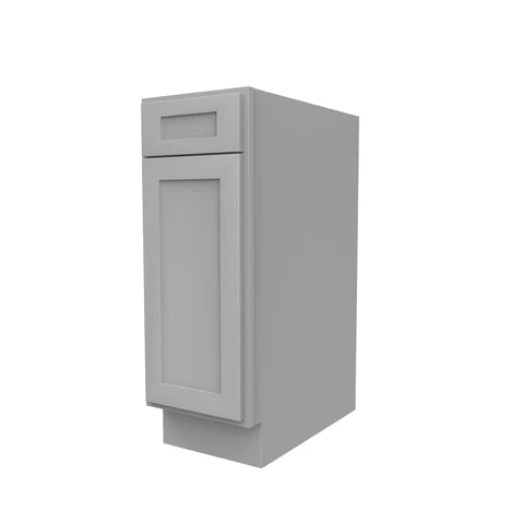 Kitchen Base Cabinets - 12W x 34.5H x 24D - Grey Shaker Cabinet - RTA