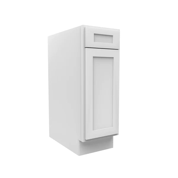 Kitchen Base Cabinets - 12W x 34-1/2H x 24D - Aria White Shaker