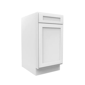 Kitchen Base Cabinets - 18W x 34-1/2H x 24D - Aria White Shaker - RTA