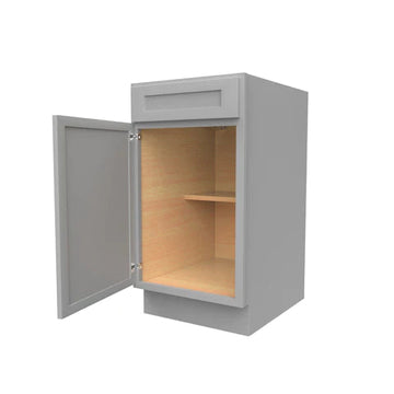 Kitchen Base Cabinets - 18W x 34.5H x 24D - Grey Shaker Cabinet