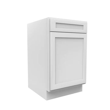 Kitchen Base Cabinets - 21W x 34-1/2H x 24D - Aria White Shaker - RTA