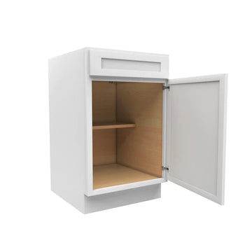 Kitchen Base Cabinets - 21W x 34-1/2H x 24D - Aria White Shaker - RTA