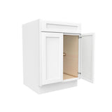 Kitchen Base Cabinets - 24W x 34-1/2H x 24D - Aria White Shaker