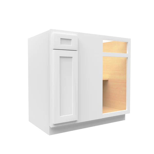 Blind Base Corner Cabinet - 33W x 34-1/2H x 24D - Aria White Shaker