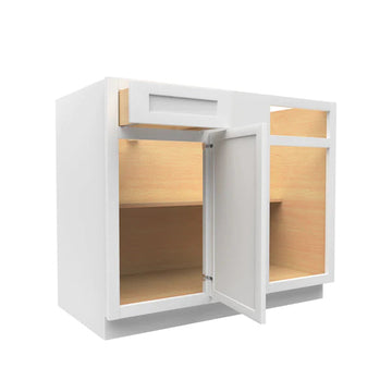 Blind Base Corner Cabinet - 39W x 34-1/2H x 24D - Aria White Shaker - RTA