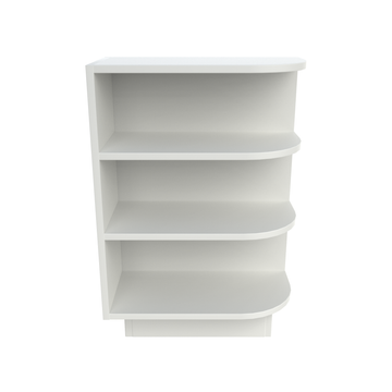 Base End Shelf Cabinet - 12W x 34-1/2H x 24D - Aria White Shaker - RTA