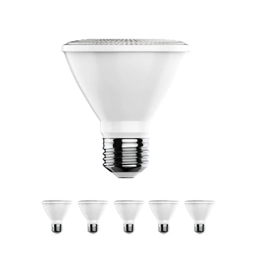 PAR30 LED Light Bulbs W/ Short Neck - 12W, 5000K - Dimmable - 800 Lm - E26 Base - Daylight White