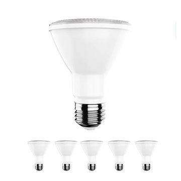 PAR20 LED 8W Light Bulbs - 3000K Dimmable - 525 Lumens - E26 Base - Soft White