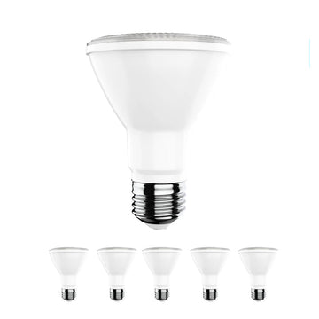 PAR20 LED 8W Light Bulbs - 5000K Dimmable - 525 Lumens - E26 Base - Daylight White