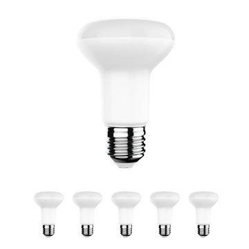 7.5W LED Light Bulbs - R20/BR20 - 3000K Dimmable - 525 Lm - E26 Base - Warm White