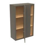 RTA - Elegant Smoky Grey - 42" High Blind Wall Cabinet | 27"W x 42"H x 12"D