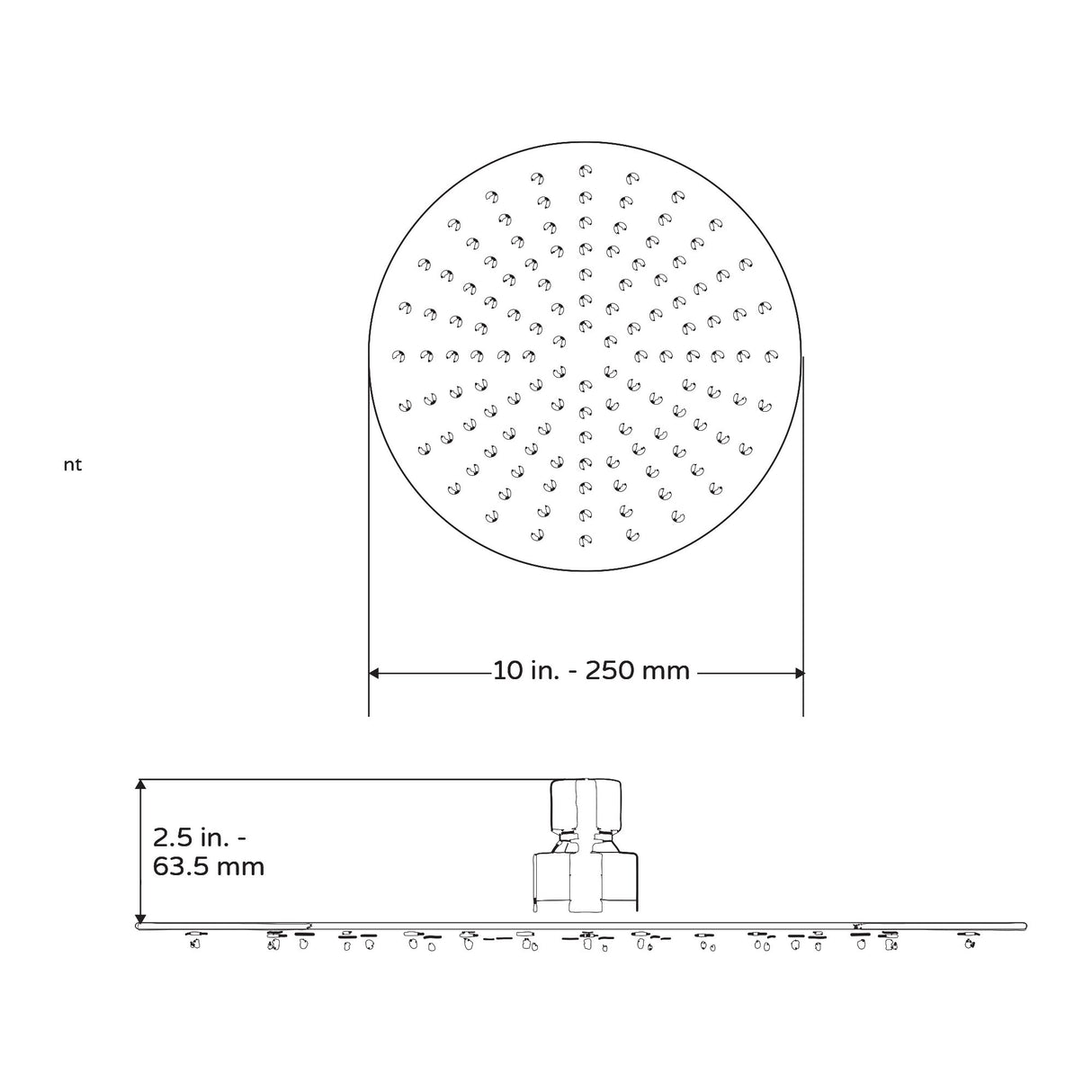 Single Function Wall Mount Showerhead With Rain Spray Shower - The Perfect Bathroom Shower Heads