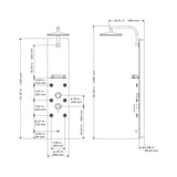 Single Function Barcelona White GLass showerSpa - Integrated Diverter - Multi Function Shower Oil Rubbed Bronze Shower System