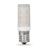 T8 LED Light Bulb with Intermediate E17 base, Clear, 3000K, 180 Lumens, 270 Lumens, Desk Lamp Bulb