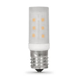 T8 LED Light Bulb with Intermediate E17 base, Clear, 3000K, 180 Lumens, 270 Lumens, Desk Lamp Bulb