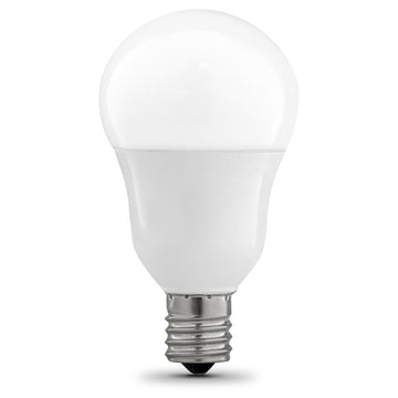 A15 LED Light Bulbs, Filament, Dimmable, E17, white, Frosted, 750 Lumens, Intermediate Base, 2 Pack