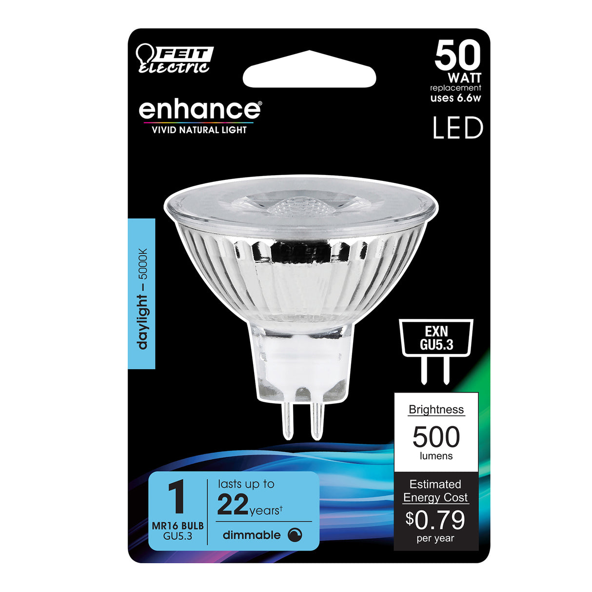 MR16 LED Light Bulbs, GU5.3, Bi-Pin, Dimmable, 200lm, 300lm, 500lm, Track Lighting & Landscape, 12V