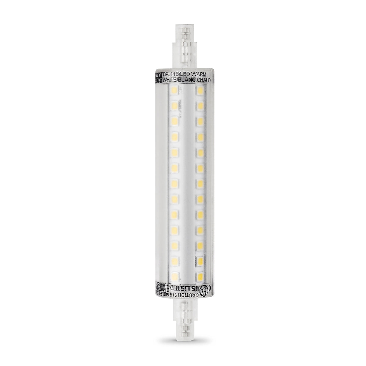 LED R7S, 60W, 800 Lumens, 3000K, 118mm, Double-Ended T3