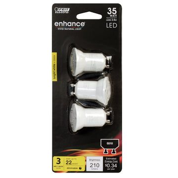 MR11 LED Lights bulbs, GU10 Base, Bi-Pin, Dimmable, Track Lighting Bulb, 3000K,120V