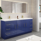 Everest Freestanding Bathroom Vanity with Acrylic Sink, Doors & Drawers