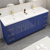 Everest Freestanding Bathroom Vanity with Acrylic Sink, Doors & Drawers