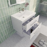 Eastpark Floating / Wall Mounted Bathroom Vanity with Acrylic Sink