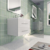 Eastpark Floating / Wall Mounted Bathroom Vanity with Acrylic Sink