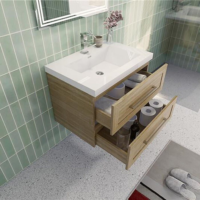 Eastpark Floating / Wall Mounted Bathroom Vanity with Acrylic Sink