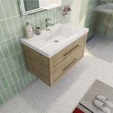 Eastpark Floating / Wall Mounted Bathroom Vanity with Acrylic Sink