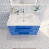 Eastpark Floating / Wall Mounted Bathroom Vanity with Acrylic Sink