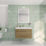 Eastpark Floating / Wall Mounted Bathroom Vanity with Acrylic Sink