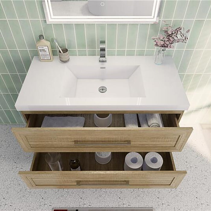 Eastpark Floating / Wall Mounted Bathroom Vanity with Acrylic Sink