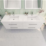 Eastpark Floating / Wall Mounted Bathroom Vanity with Acrylic Sink