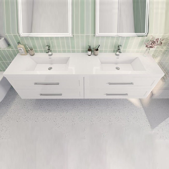 Eastpark Floating / Wall Mounted Bathroom Vanity with Acrylic Sink