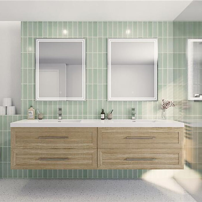 Eastpark Floating / Wall Mounted Bathroom Vanity with Acrylic Sink