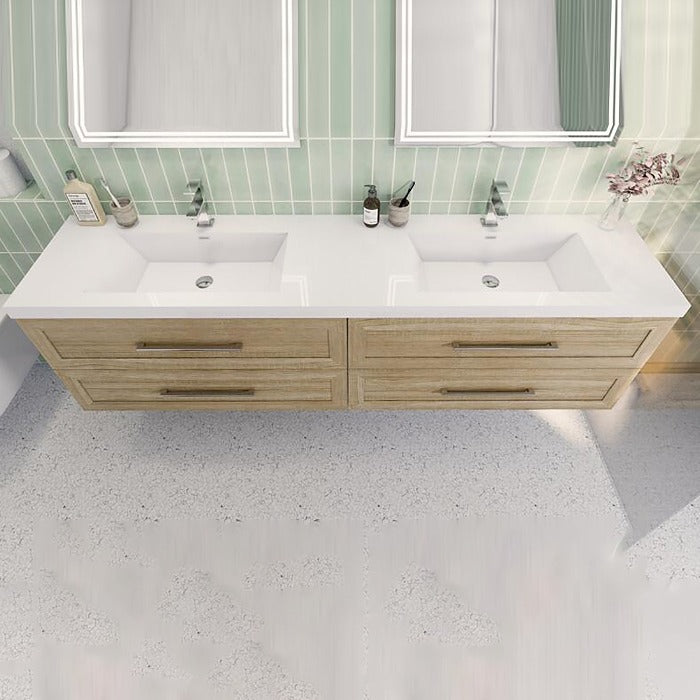 Eastpark Floating / Wall Mounted Bathroom Vanity with Acrylic Sink